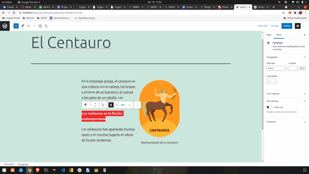 Creación de Contenido con Gutenberg